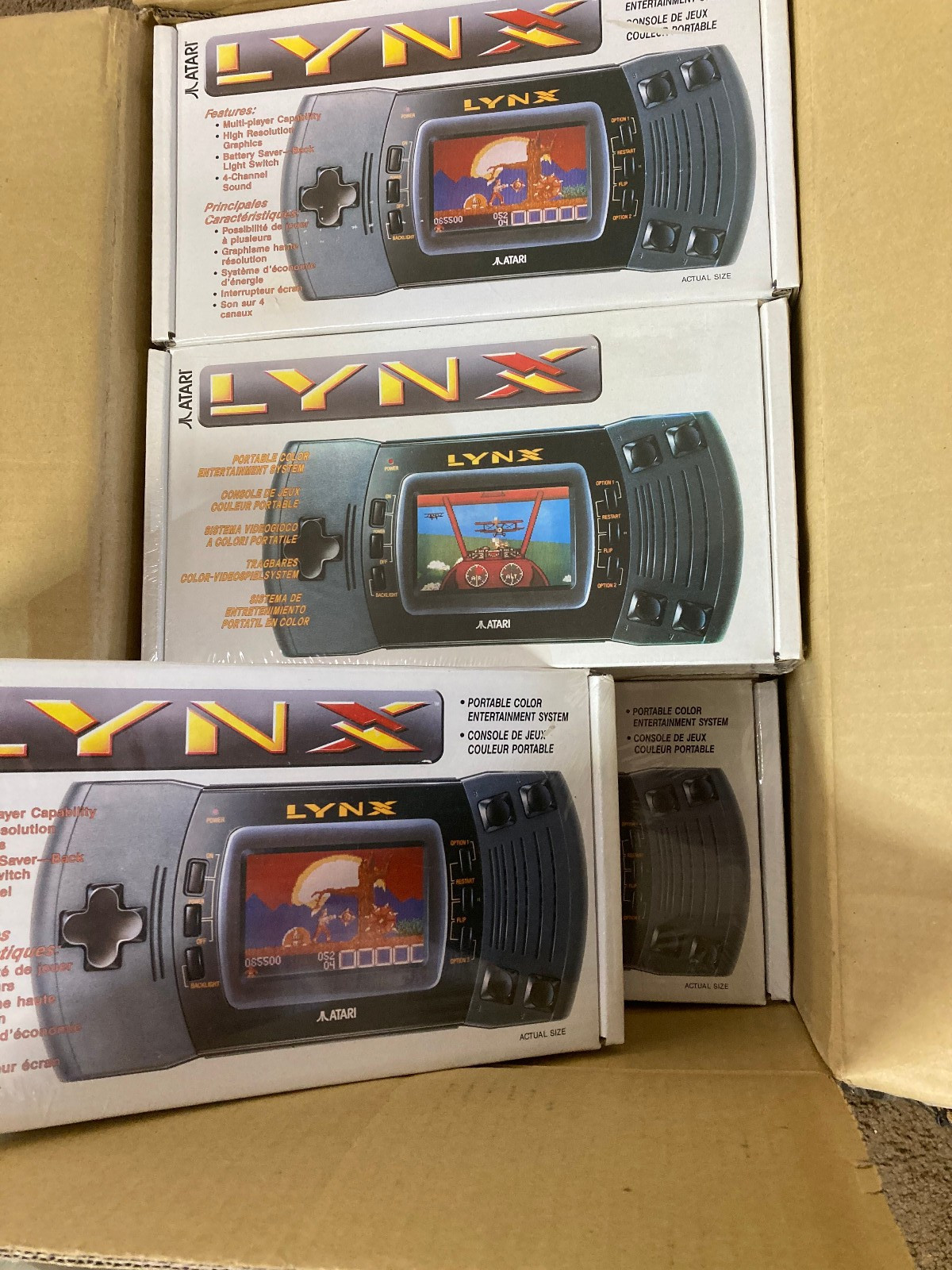 Atari Lynx II Handheld Game System WITH MANUAL in Original White BOX, PAG-0401