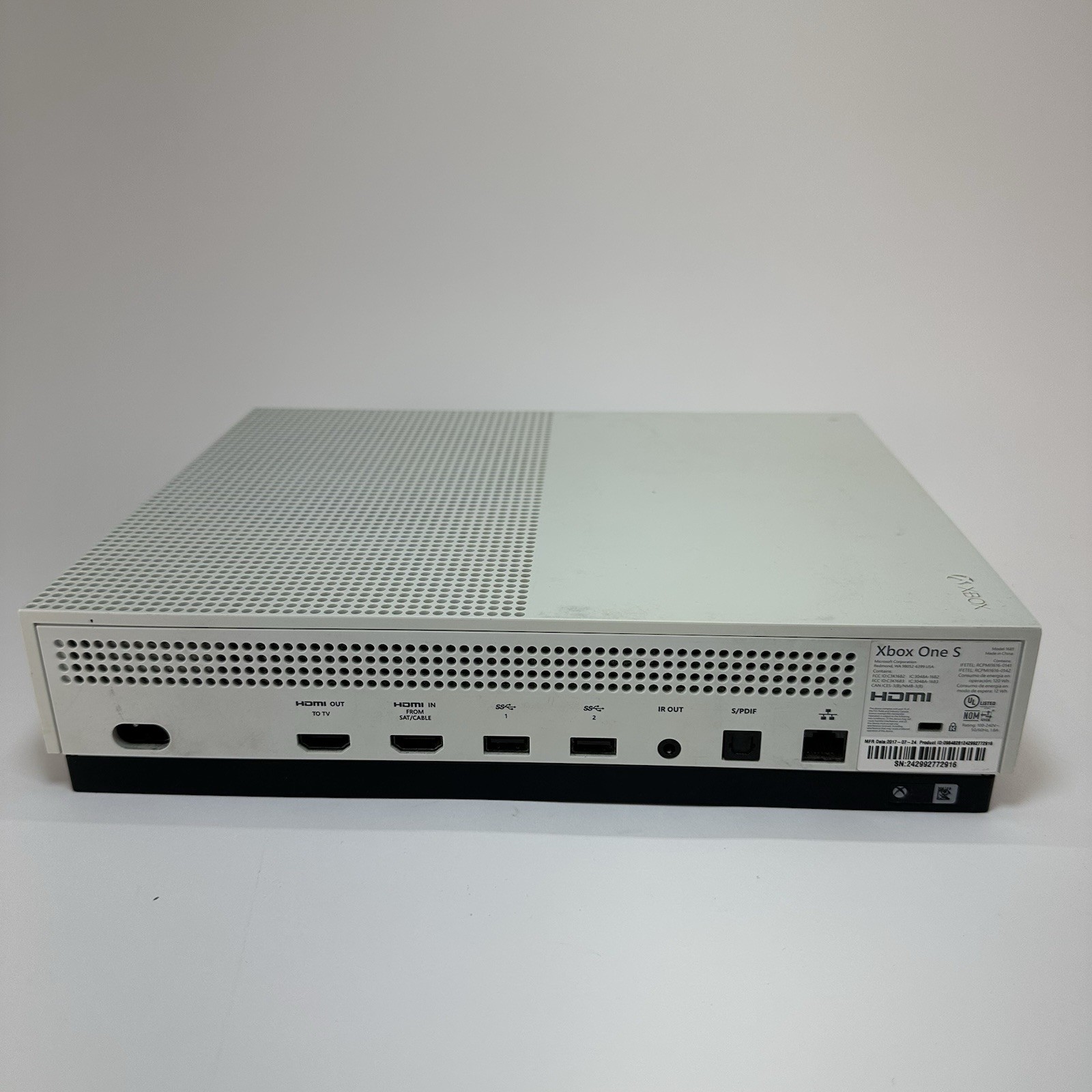 Xbox One S Console White Controller Tested Working HDMI Bundle