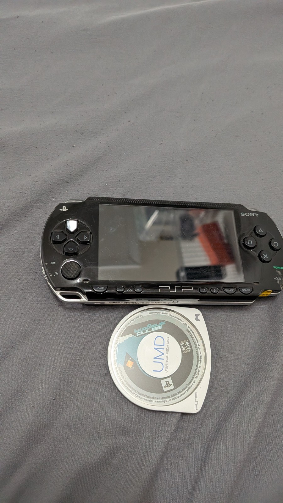 Sony PSP-1001 Black Handheld Console Only – Works GREAT! – No Battery Cover