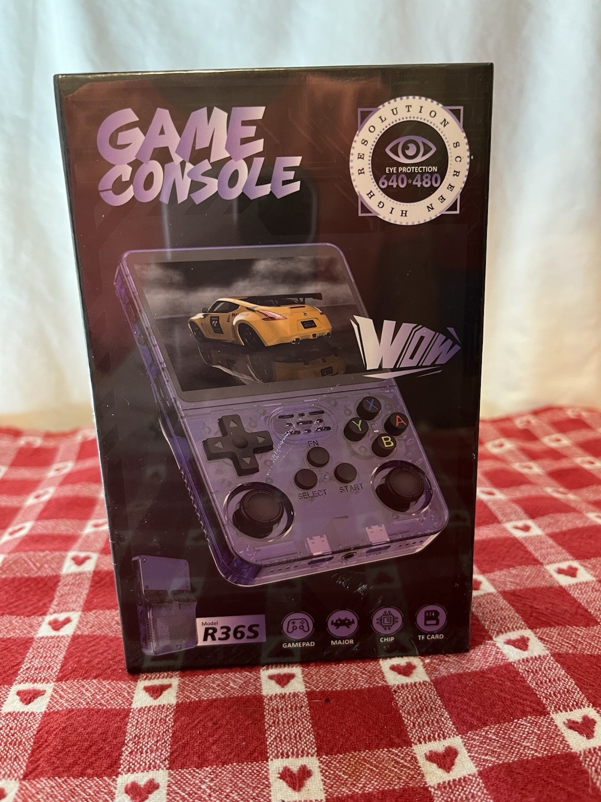 R36S Handheld Game Console Purple Retro Gaming NIB