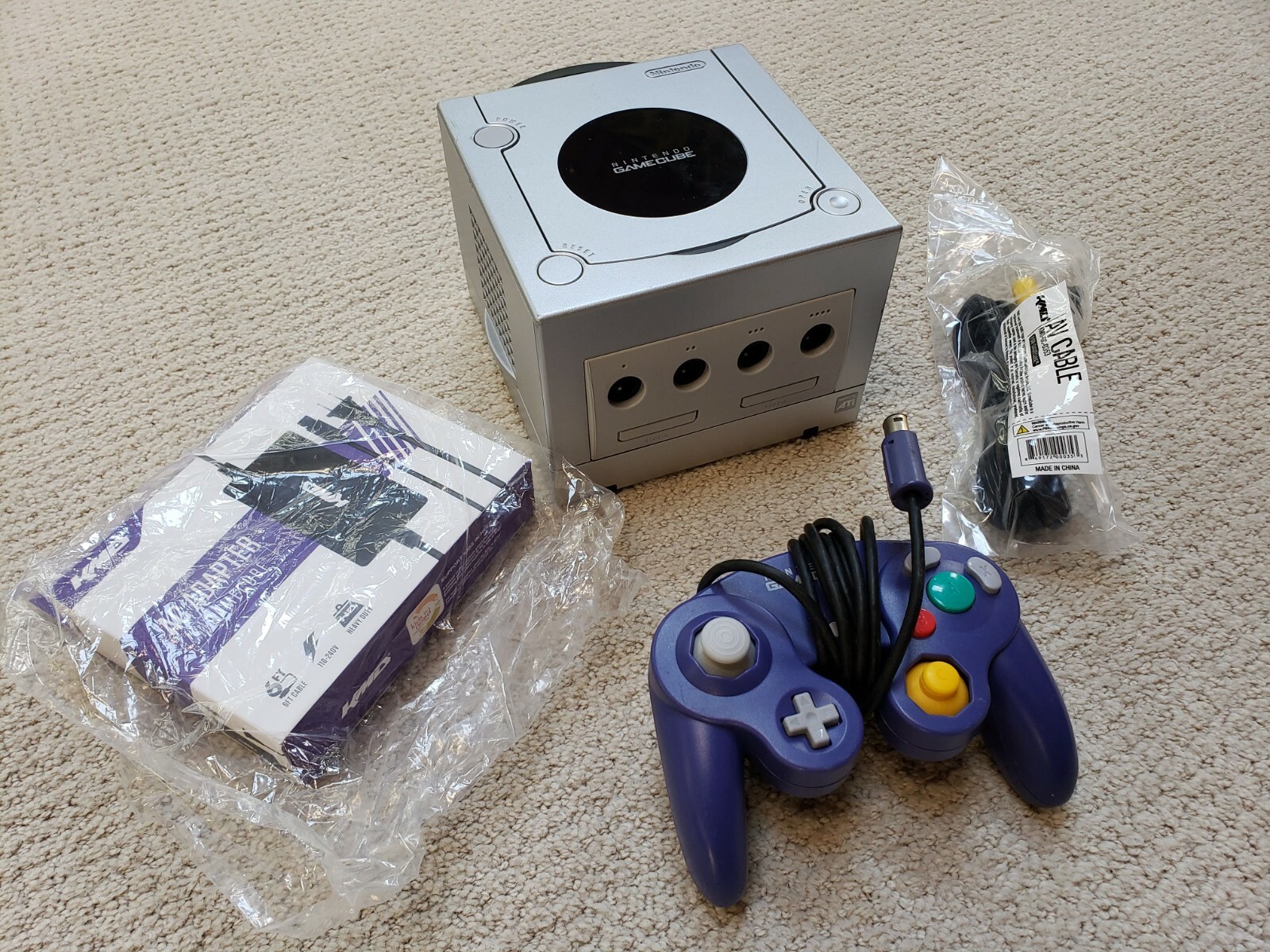 Nintendo GameCube Console Bundle OEM Controller Power A/V DOL-001 DOL-101 USA
