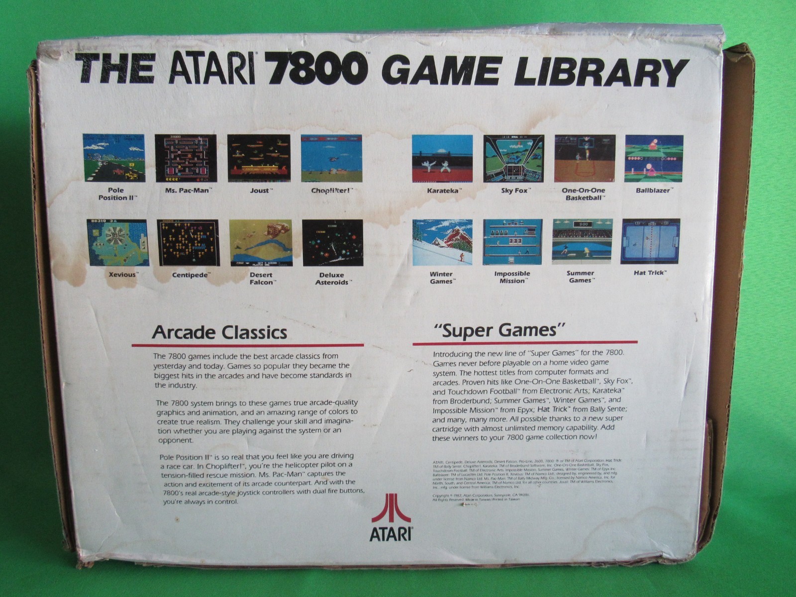 Atari 7800 Video System BOX ONLY – no console or games