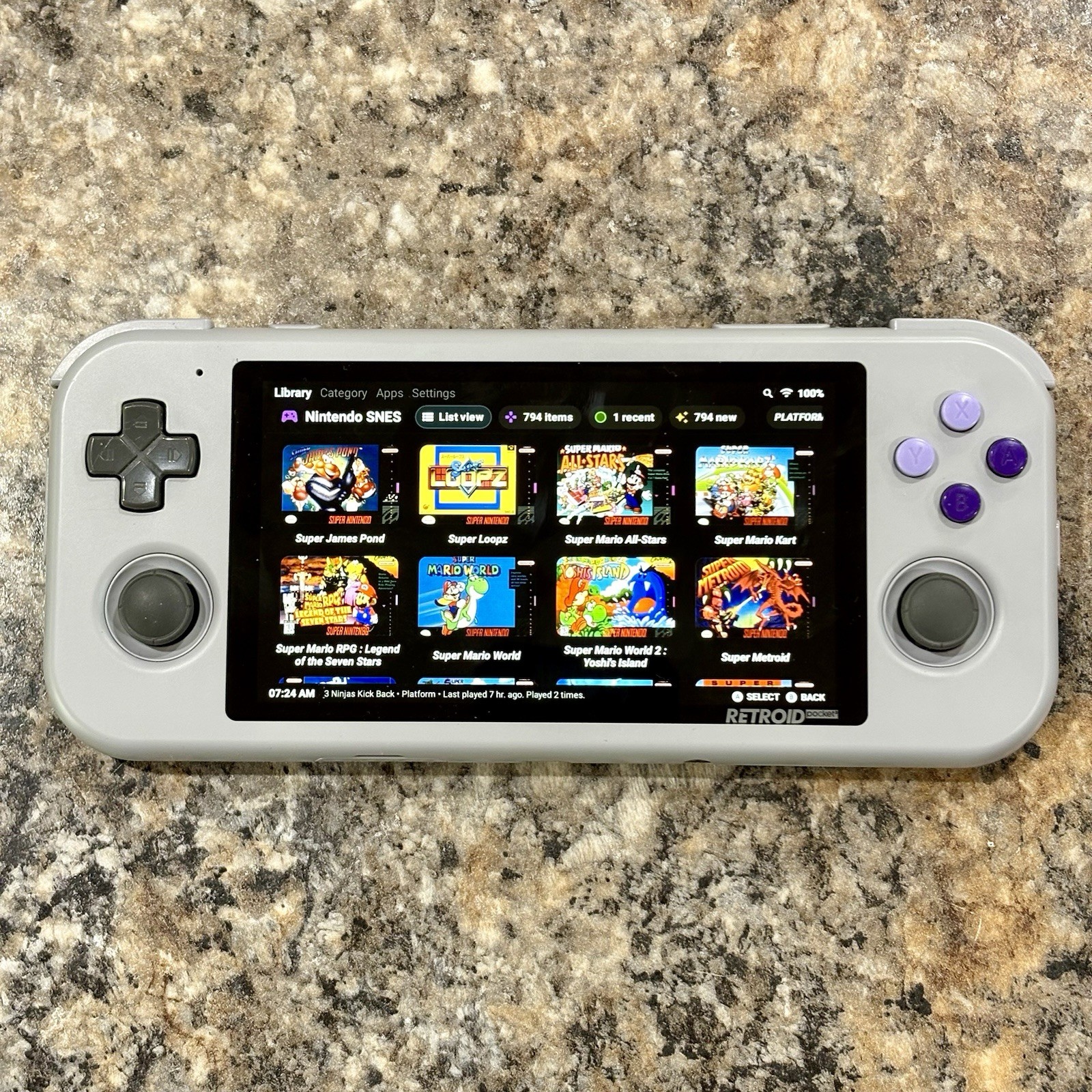 Retroid Pocket 3+ Plus & Grip, Gaming Handheld, 128GB + 64GB Card, Ready To Play