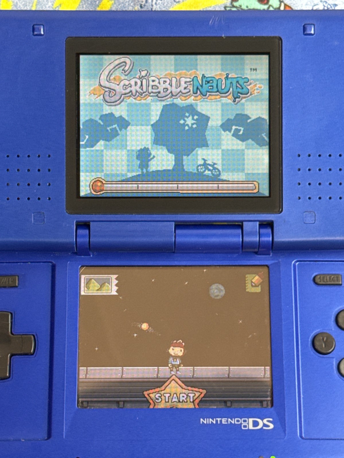 Nintendo DS Handheld System Blue Tested In Good Condition With 2 games