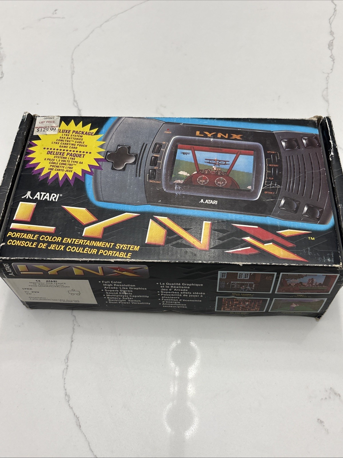 Atari Lynx II Handheld Game System in Original Black BOX PAG-4101 CIB Tested!