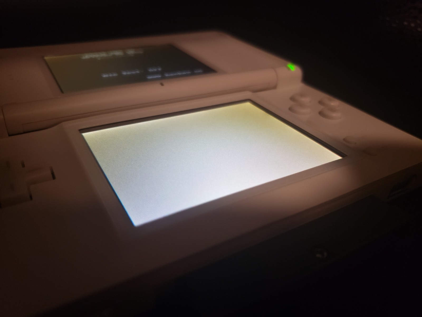 Nintendo DS Lite Polar White OEM Restoration (Good Condition) w/ Charger