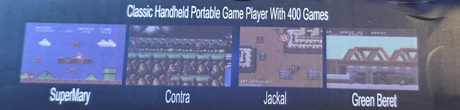 3″ Large Screen Mini Handheld Digital Game System [400 games]