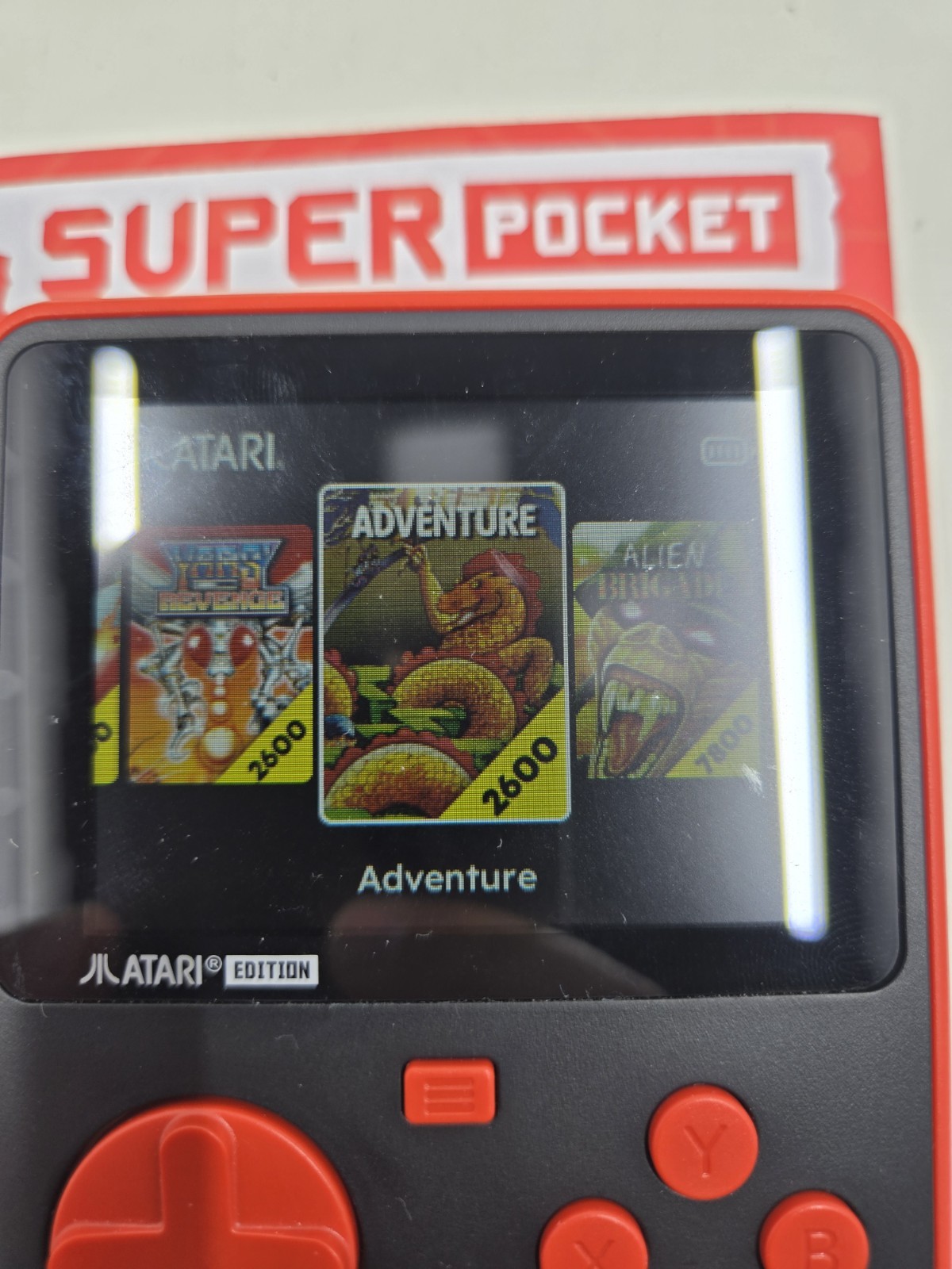 Atari Edition Super Pocket with 50 Built-in Games, Hyper Mega Tech, Evercade