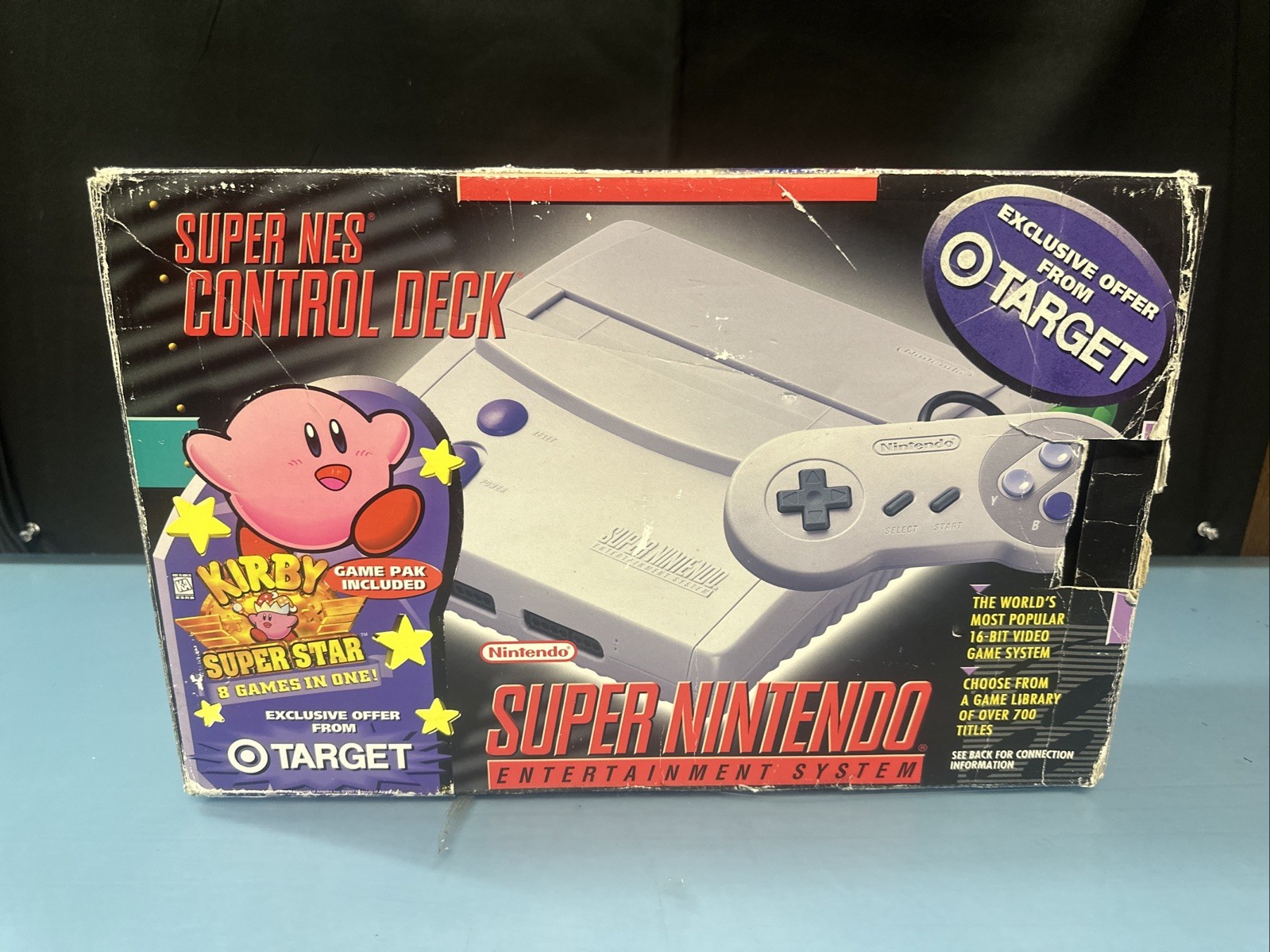 -BOX ONLY- Super Nintendo Mini SNES System Kirby Super Star Target Exclusive