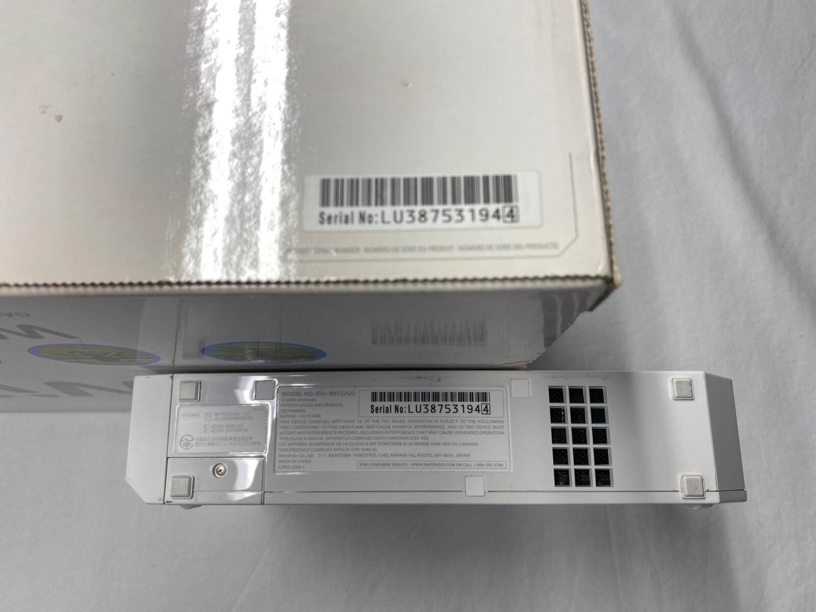 Nintendo Wii Console Bundle With Wii Sports In Box RVL-001-Restored Tested Clean