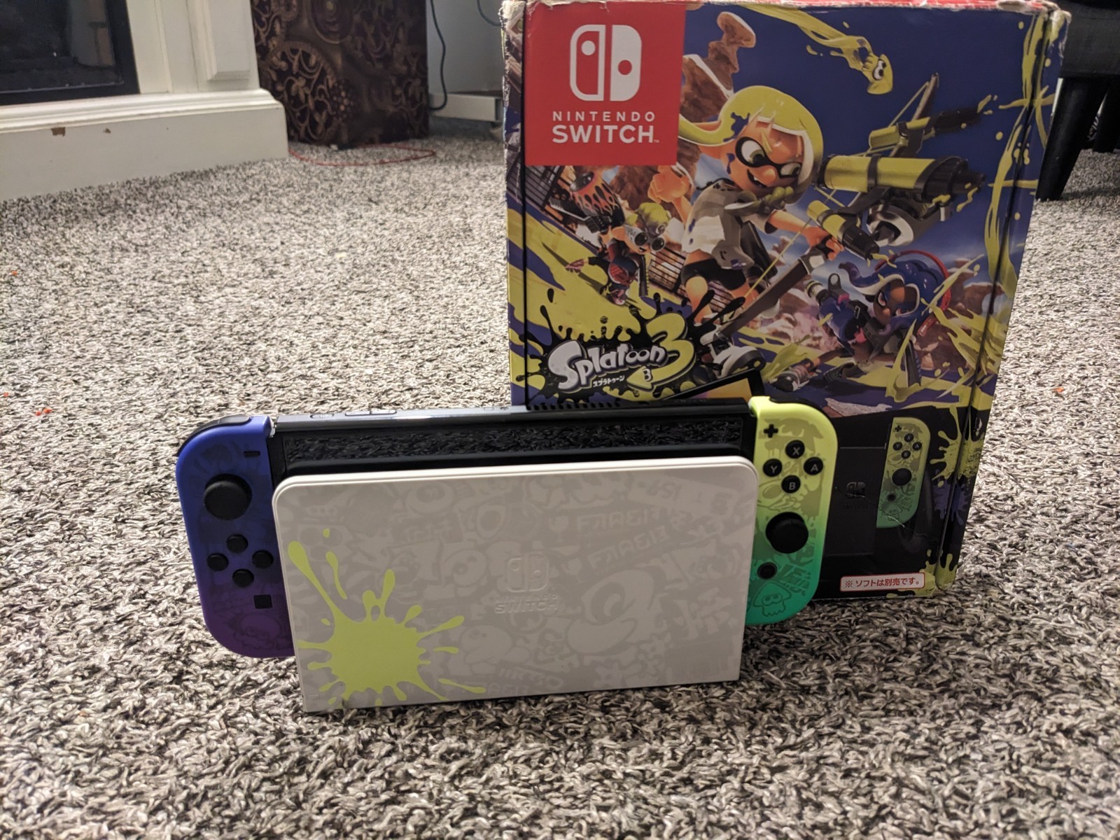 Nintendo Switch (OLED Model) HEG-001 Splatoon 3 Edition Video Game Console -…
