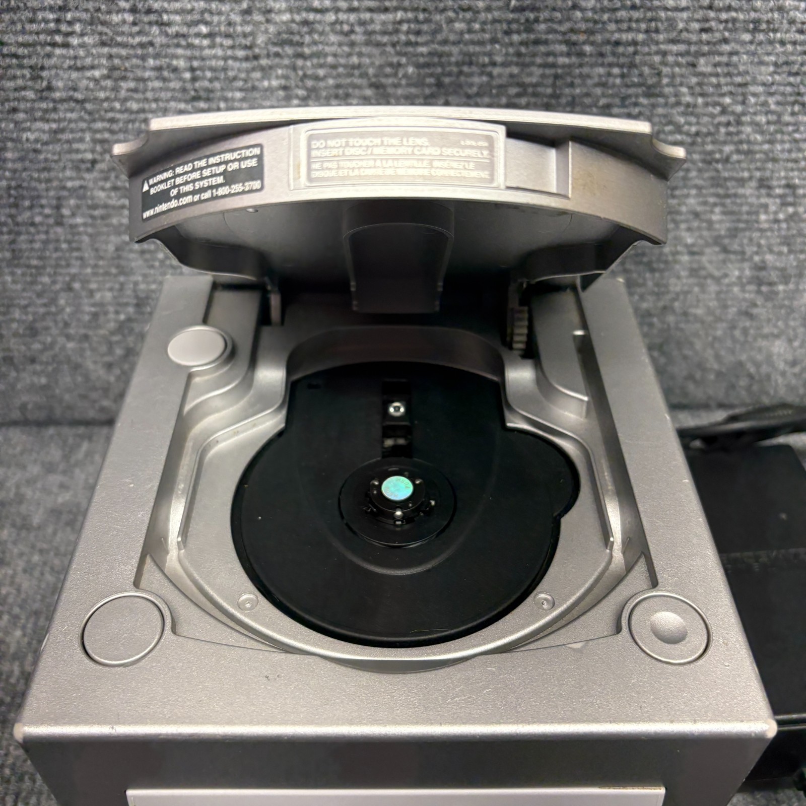 Nintendo GameCube DOL-101 Platinum System Console w/ Controller & Cords Tested