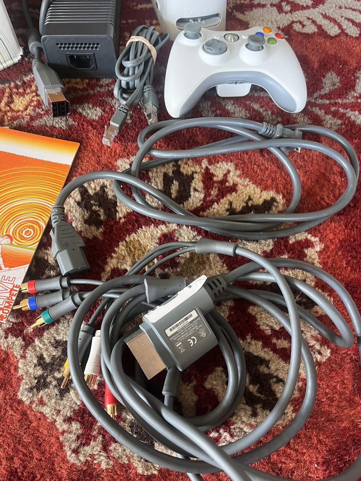 Xbox 360 Live 2007 White W/ Cables, Controller, Instructions IOB