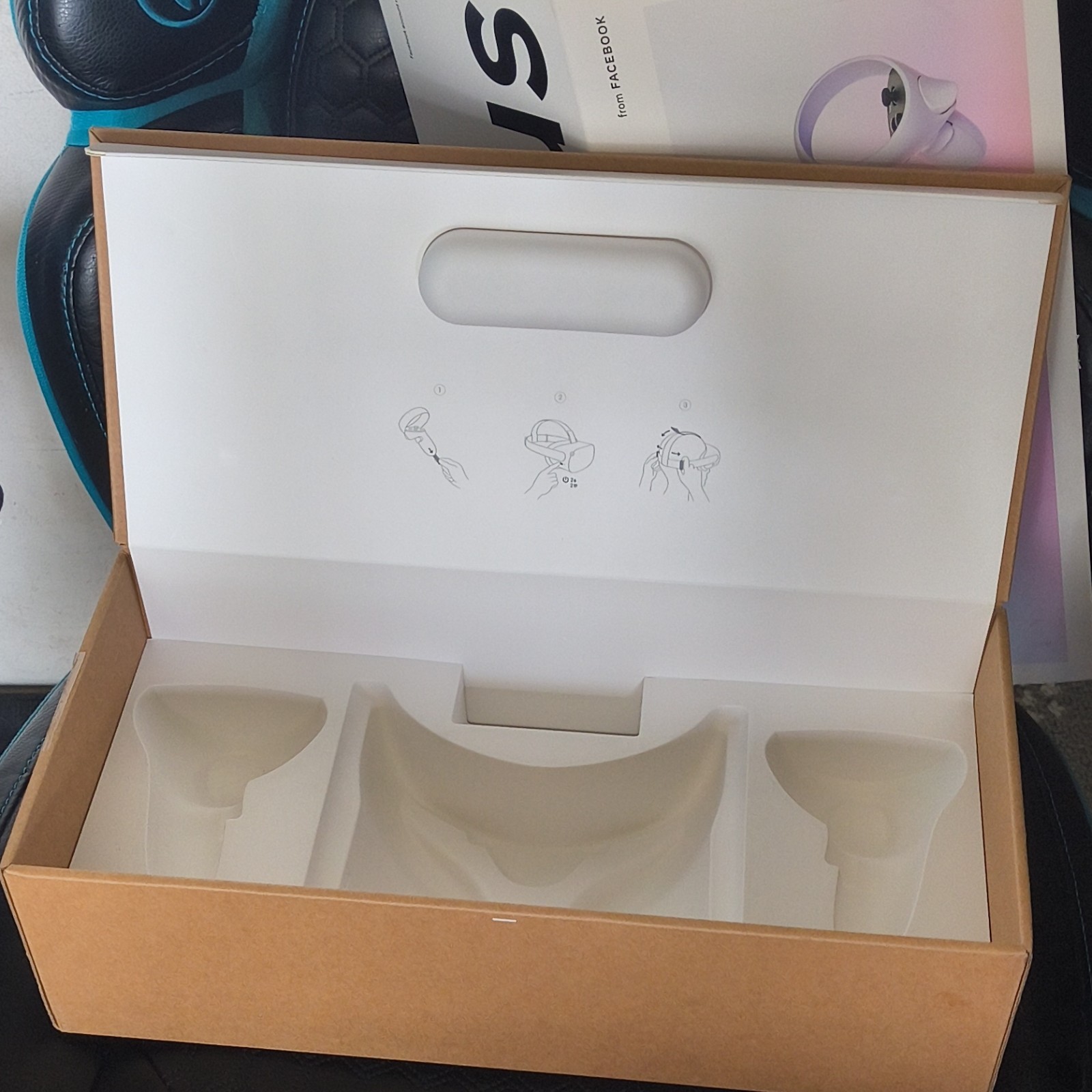 BOX ONLY!Oculus Quest 2 Standalone VR Headset 128GB White KW49CM 2021 VR System