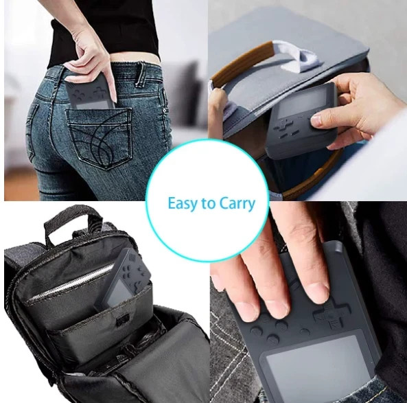 Retro Handheld Video Game Console 400-in-1 Portable Mini Gaming System for Kids