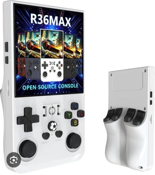 M18Pro Handheld Game Console White, Wireless Controllers, 3.5″ Screen, HDMI, OTG