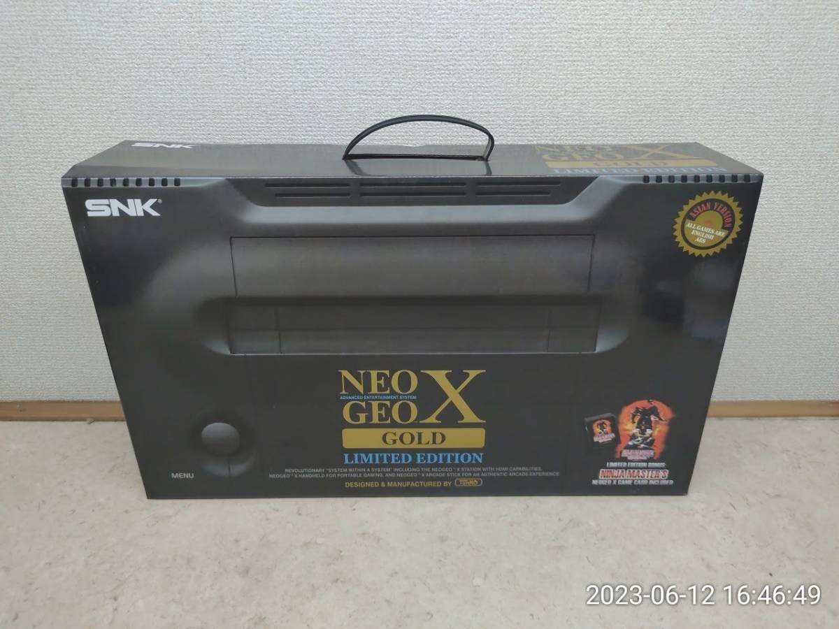 SNK NEO GEO X GOLD Limited Edition Console System with Box [Unopened]