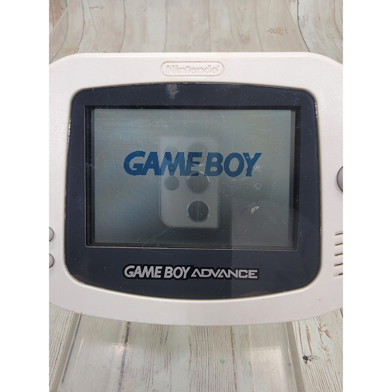 Genuine Nintendo Game Boy Advance GBA Console AGB-001 White Tested and Working!