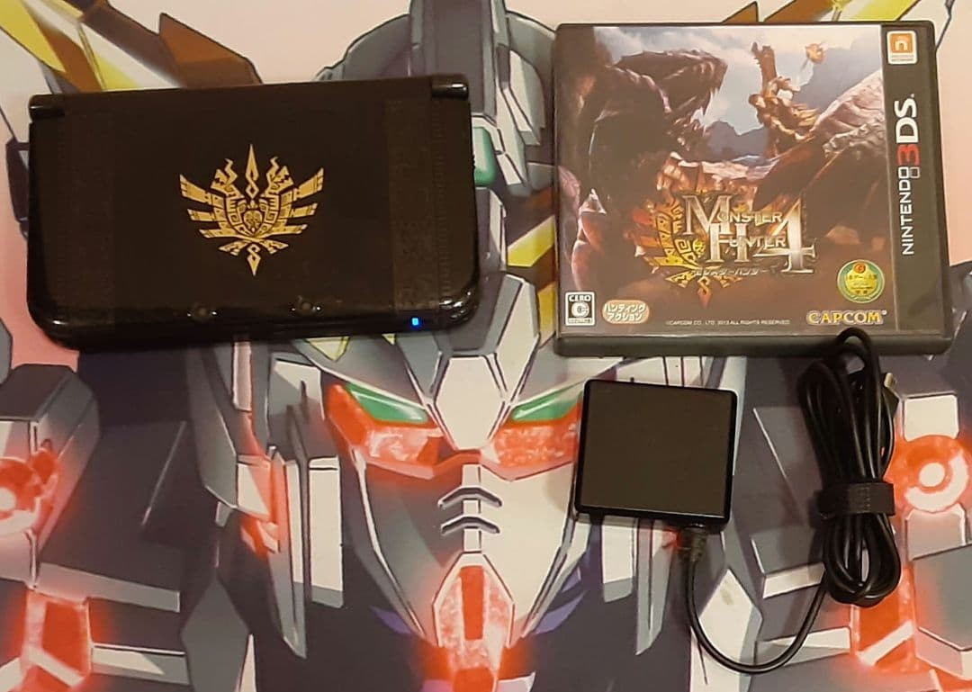 3DS LL Monster Hunter 4 Gore Magala Black Used Operation confirmed