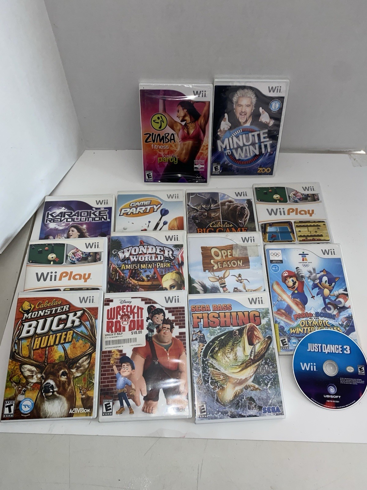 Nintendo Wii Console System Bundle W/ Games And A lot Of Other Accessories. 