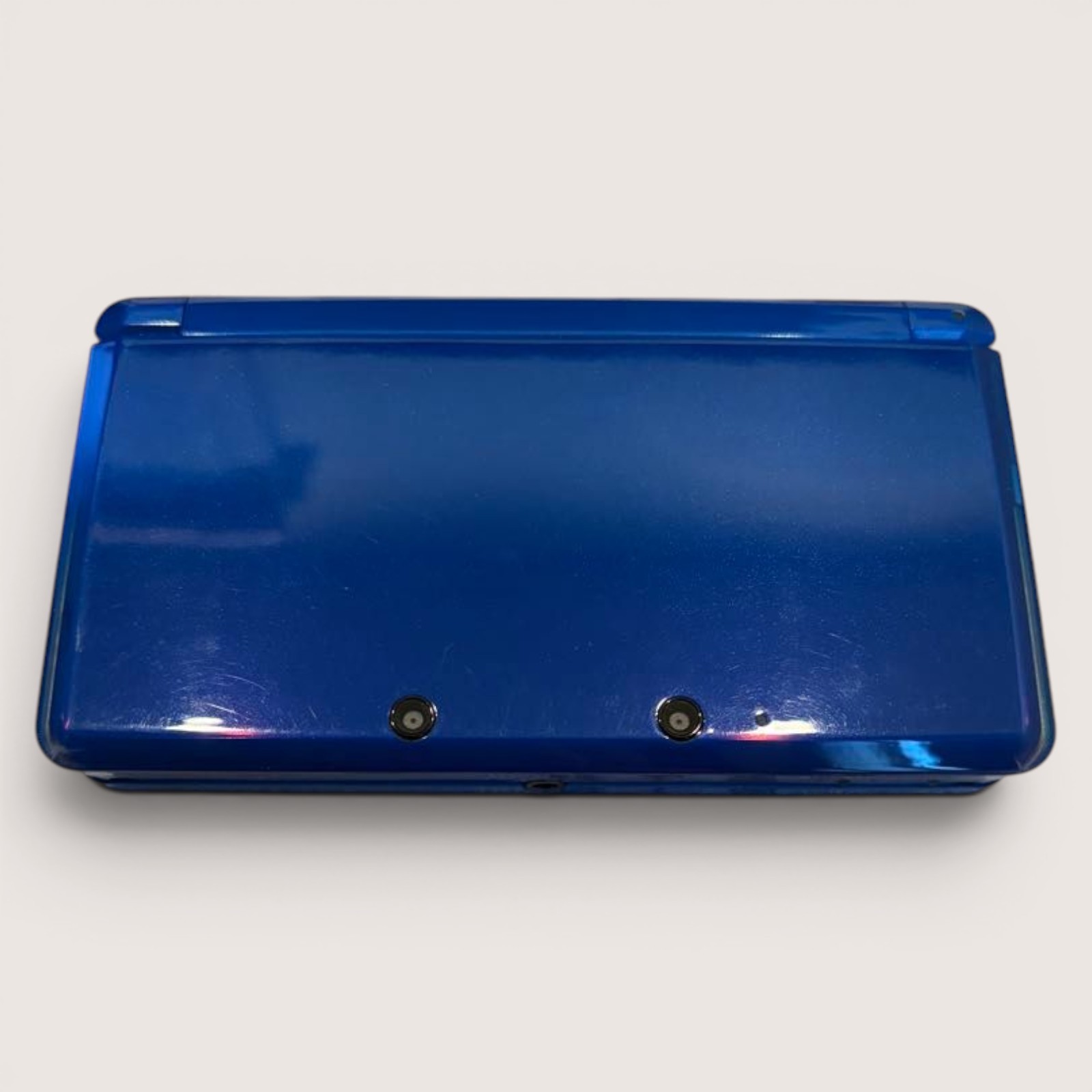 Nintendo 3DS Cobalt Blue Bundle 8 Games Animal Crossing Mario Tested #195
