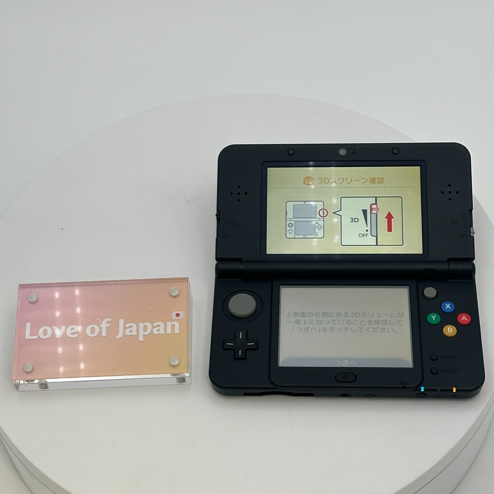 New Nintendo 3DS Black Console Japanese ver Good Condition Working Tested