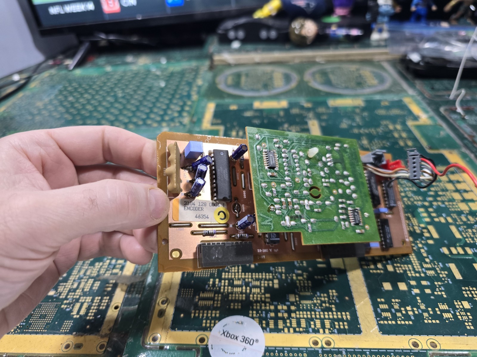 Philips CDI 910 EXACT 3104 128 0004.1 Encoder Board-Not Tested-Intact-PARTS-READ