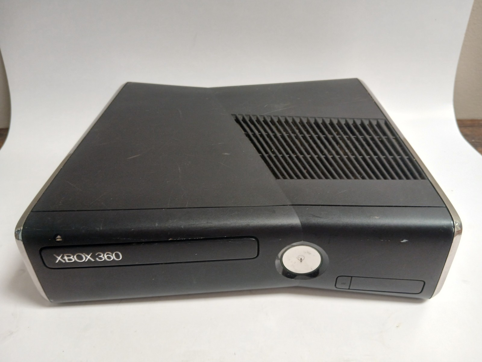 Microsoft Xbox 360 S Slim Black Console Model 1439 Tested Working No Hard drive