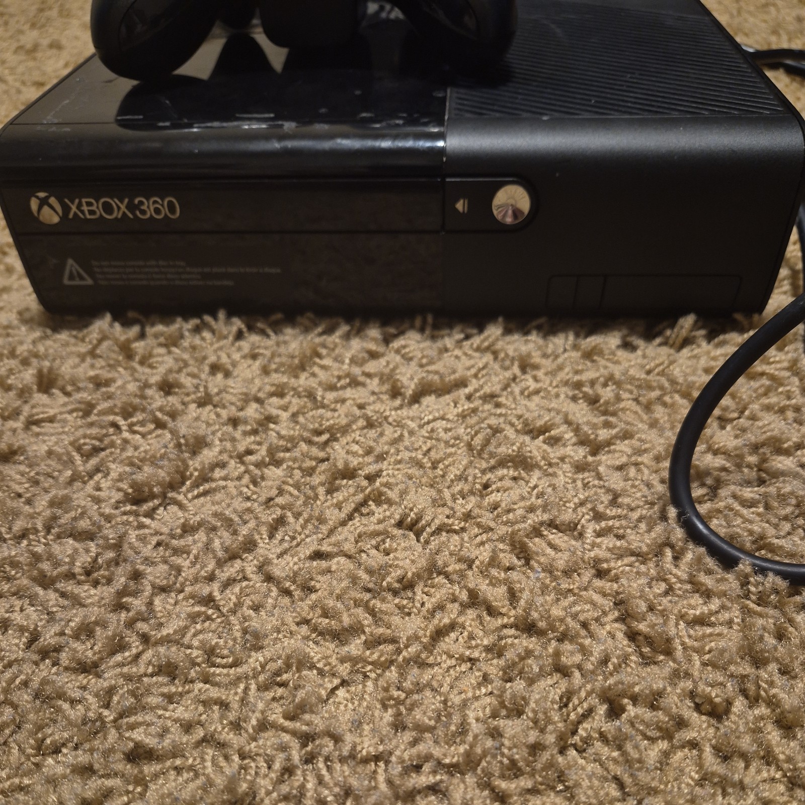 Microsoft Xbox 360 E Console Black Wi-Fi HDMI with Controller & Power Supply