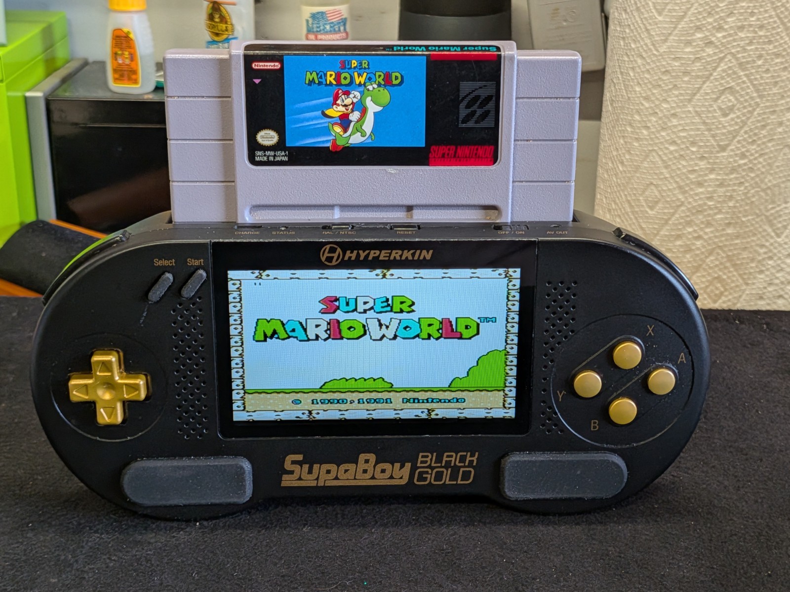 Hyperkin SupaBoy Portable Pocket BlackGold Console