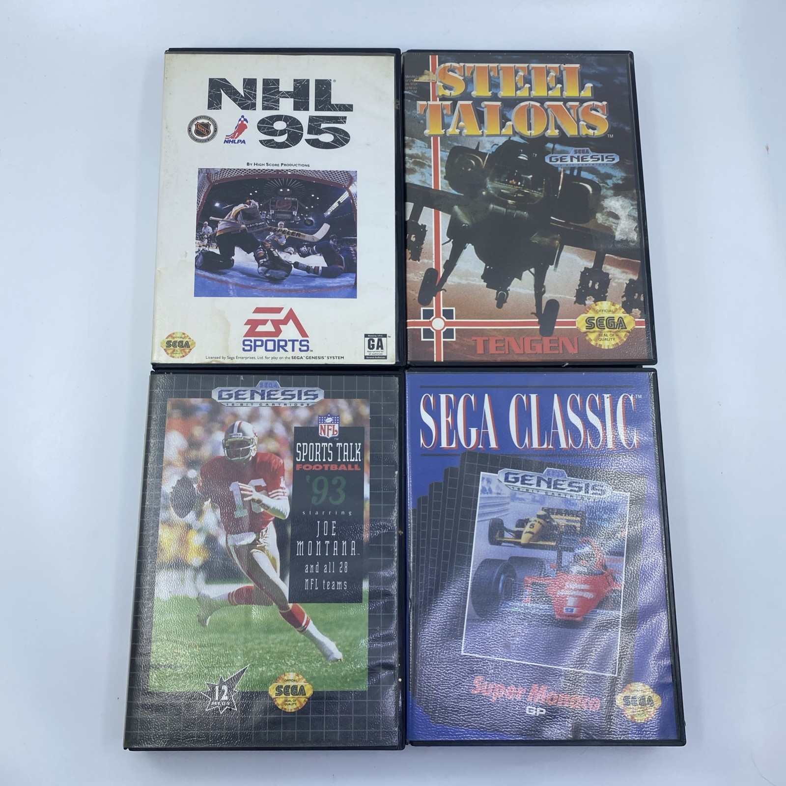 Sega Genesis Console 16 Bit Model 1601 with 6 Games & 1 Controller Tested Works
