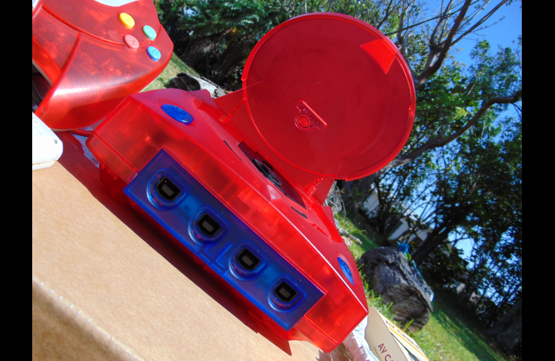 💙 SEGA Dreamcast HKT-3020 Home Console 💥 SEE THRU RED 💥 Custom🌟 EDITION✨