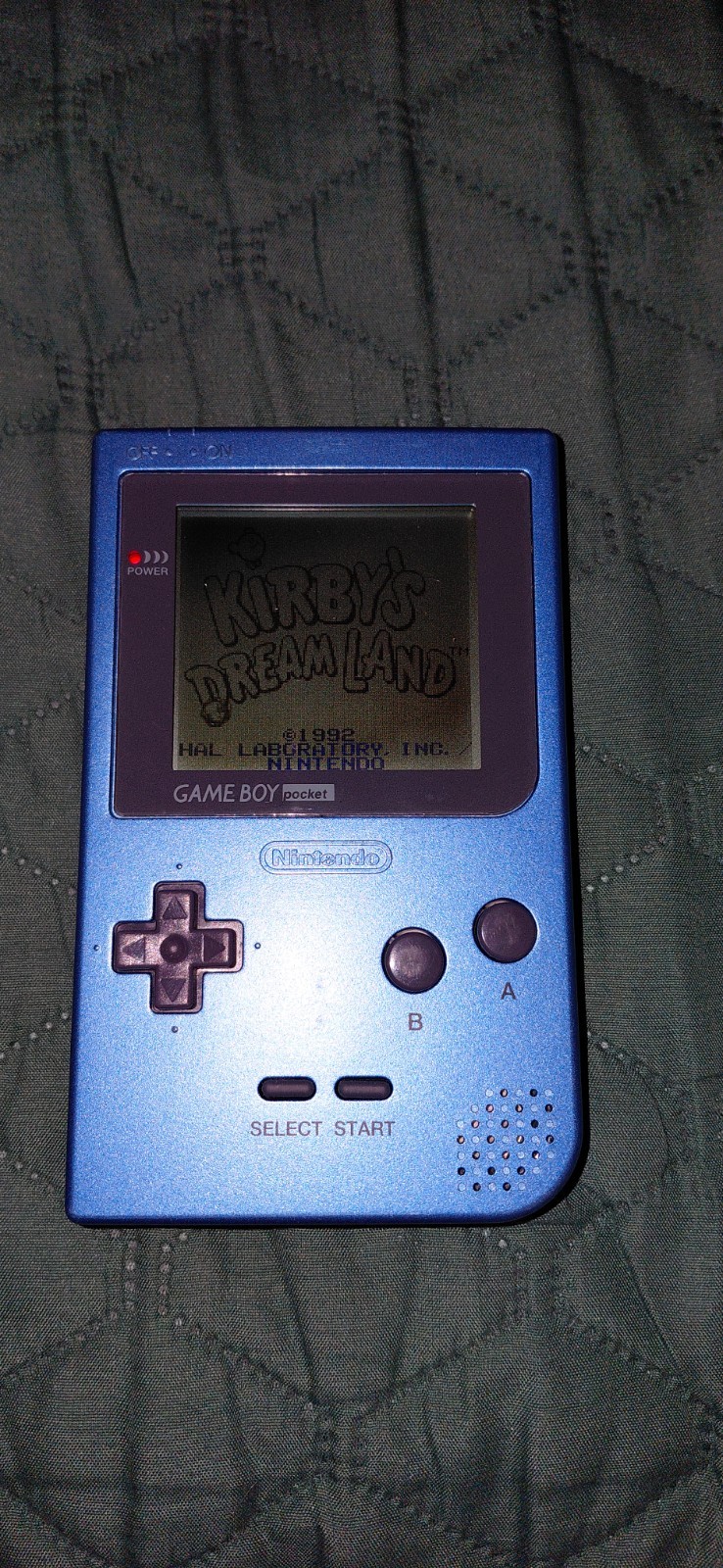 Gameboy Ice Blue Game System With Tons Of Extras And Games