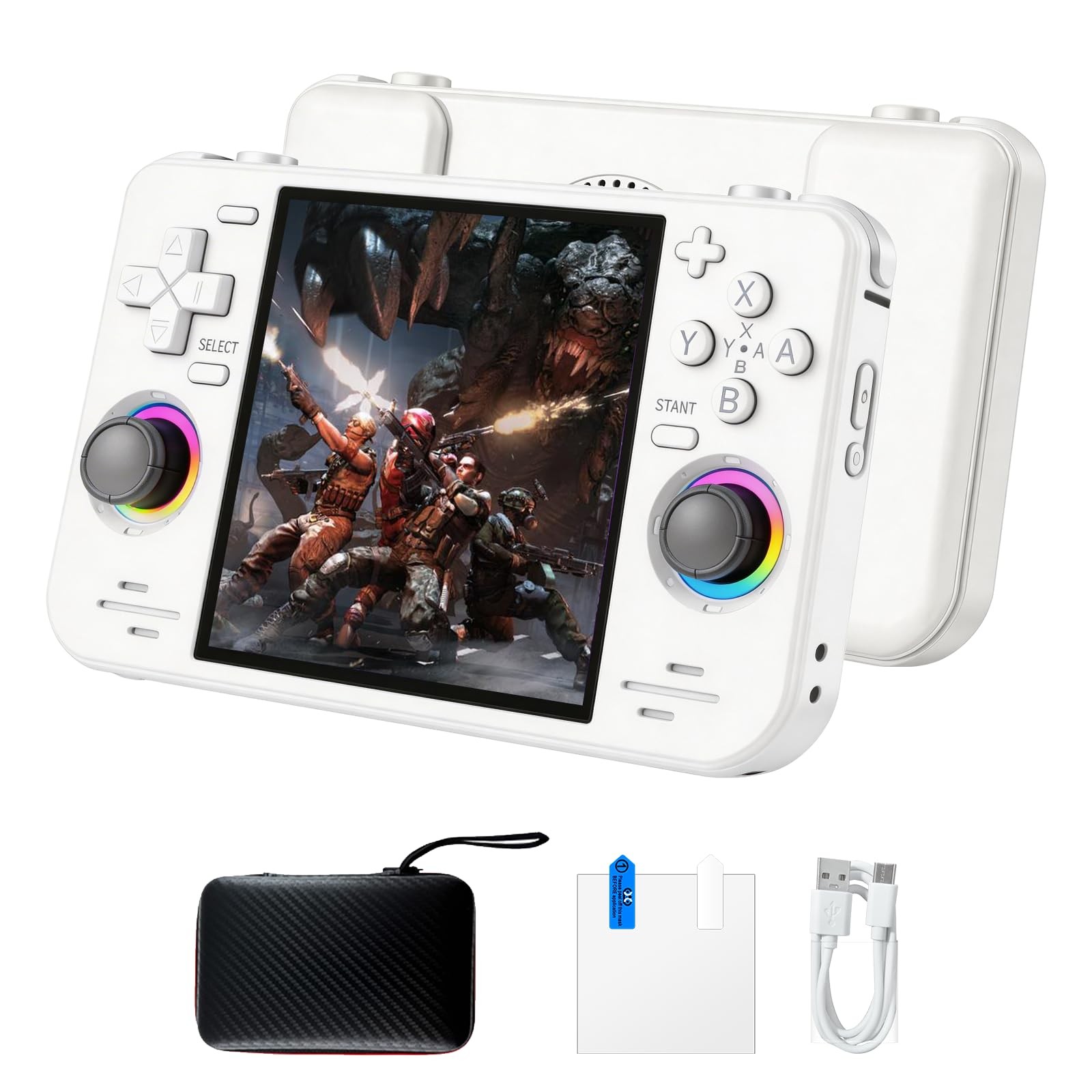 RF40H Retro Handheld Game Console, 4.0 Inch 720×720 IPS Screen, Built-in 18,0…