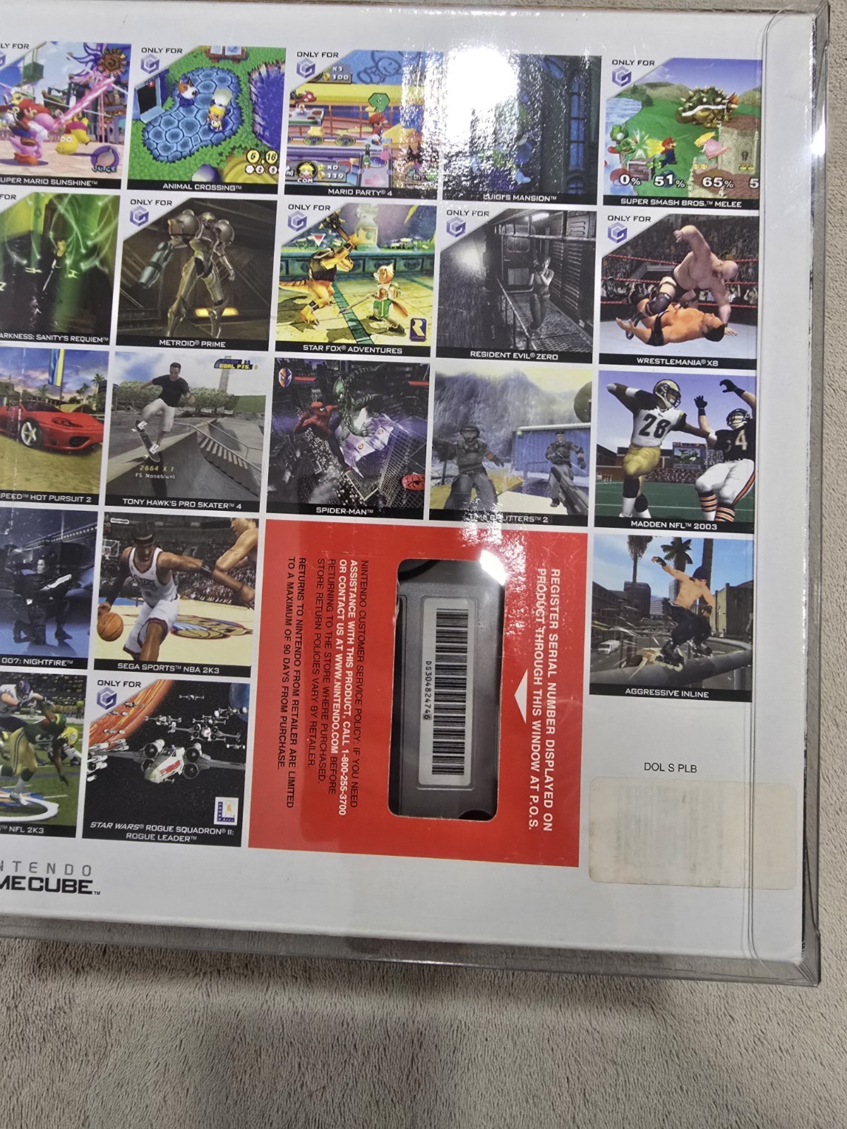 Nintendo Gamecube Limited Edition Platinum Complete in Box, MINTY, COLLECTIBLE