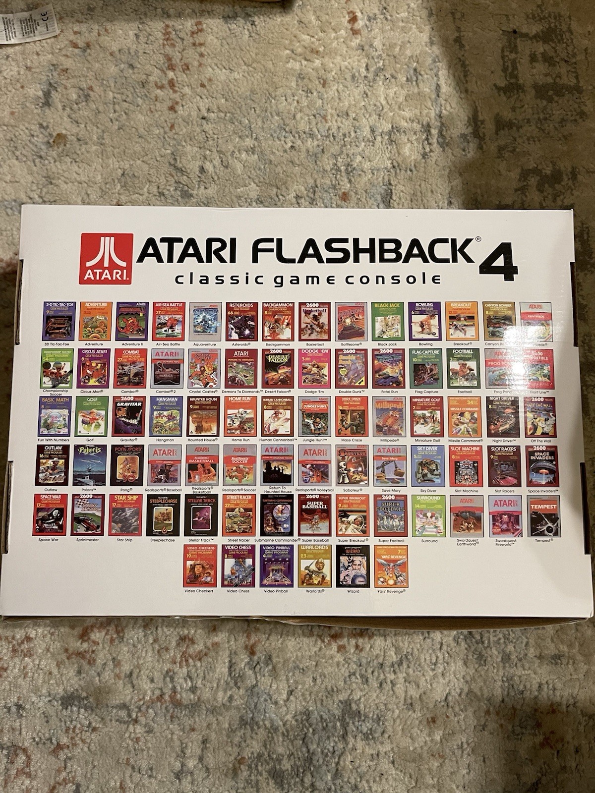 Atari Flashback 4 AR2670B Includes Controller, Games, Power Cable