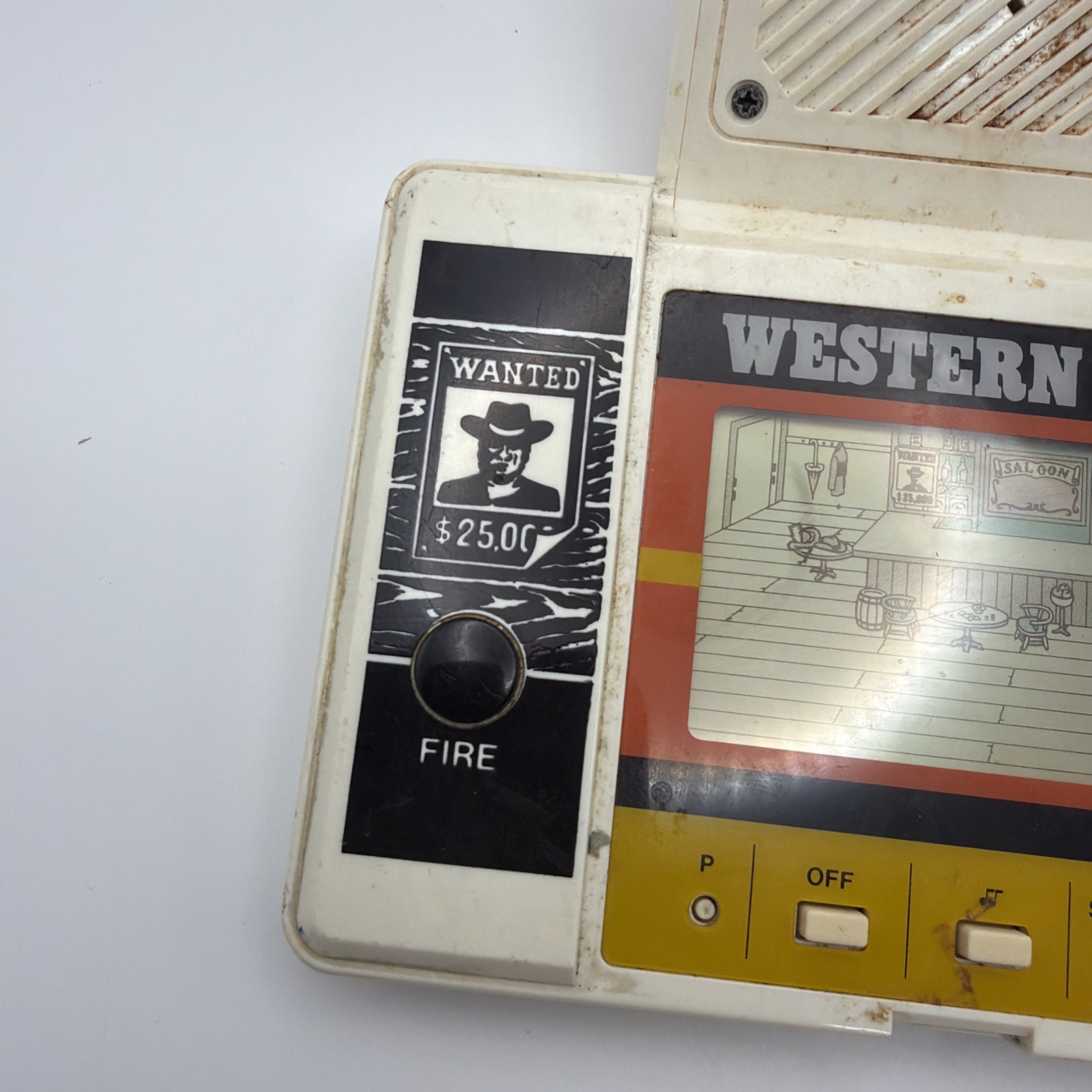 WESTERN BAR CASIO GAME WORKING CG-300 Japan 1984 – Missing Battery Cover – Read