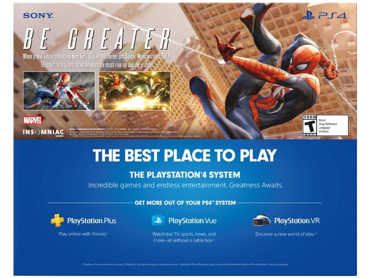 PlayStation 4 Slim 1TB Console – Marvel’s Spider-Man Bundle