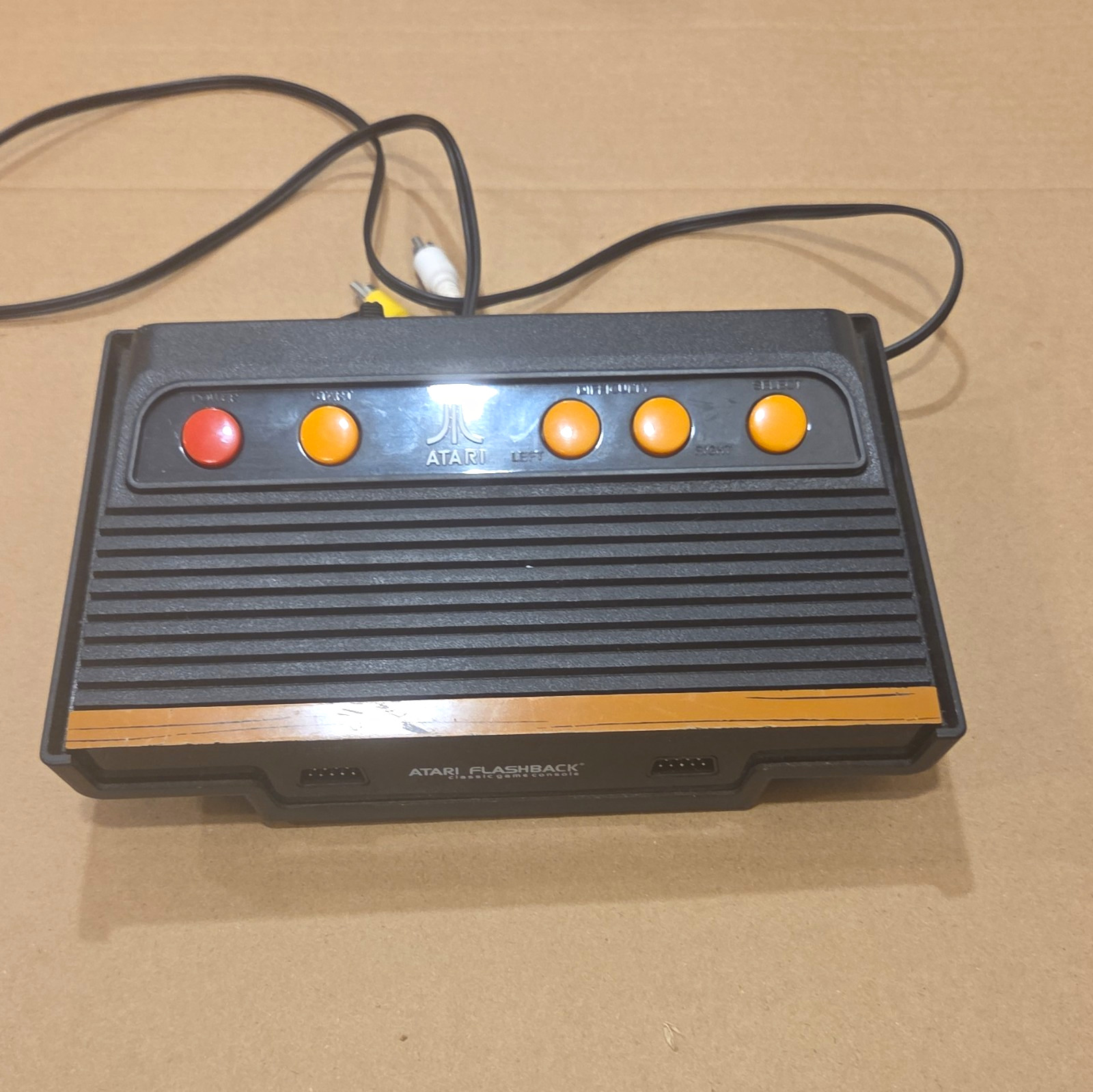 Atari Flashback 5 Home Console (2014) Black/Orange Composite RCA w/ Cables