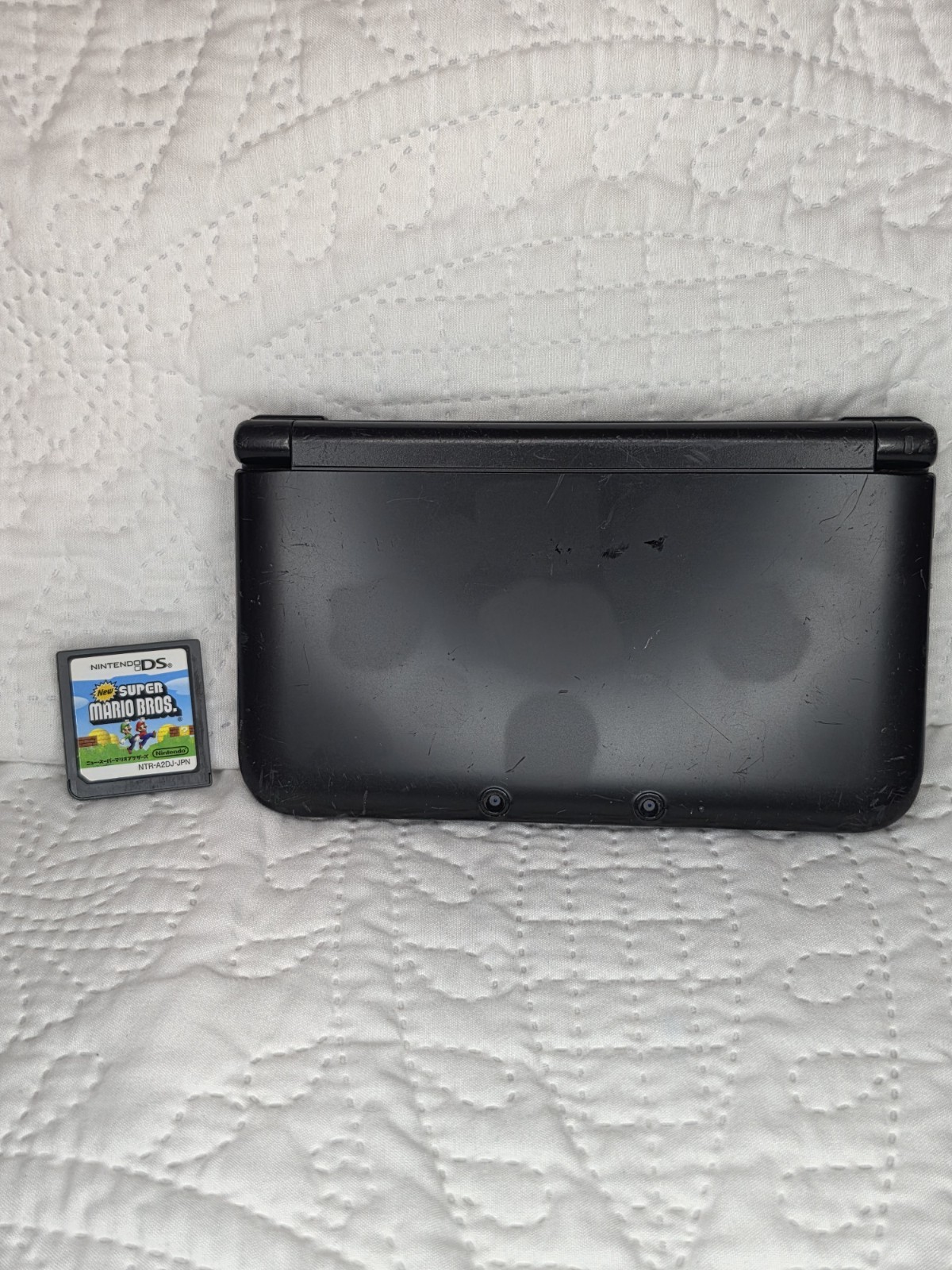 Nintendo 3DS LL XL Black Console Only Japanese W/game Tested/Working Read Descri