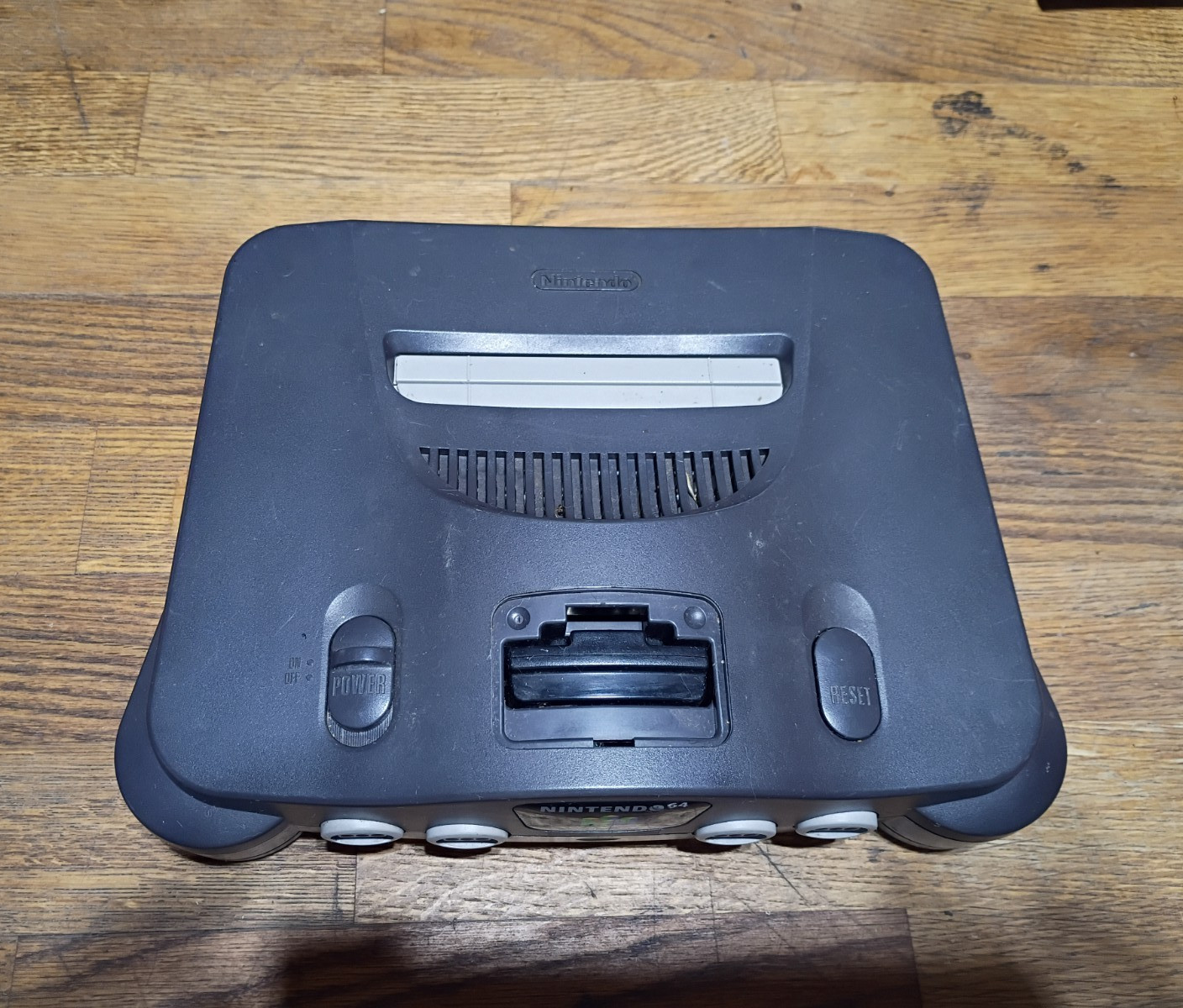 Nintendo 64 Black Console NUS-001(USA) NTSC-U/C w/ 2 Controllers AV Power