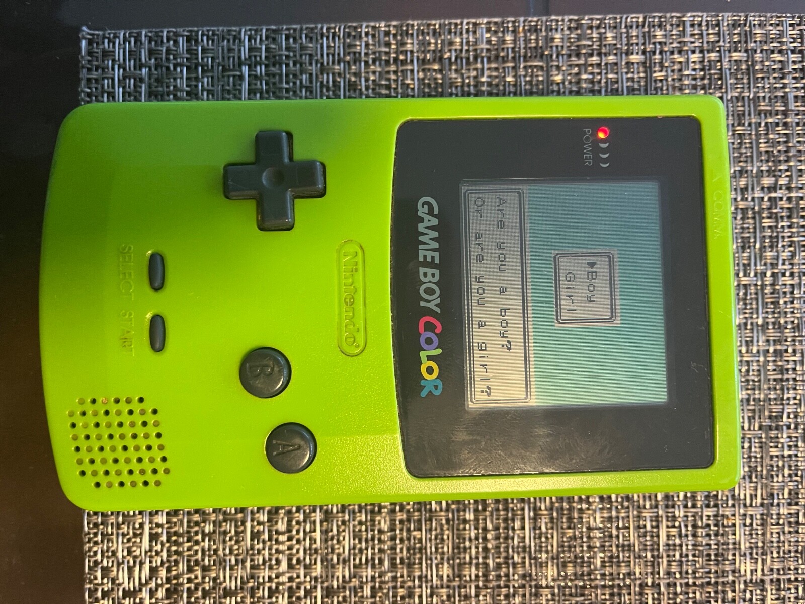 Nintendo Game Boy Color Kiwi Handheld System (CGB-S-LMA)