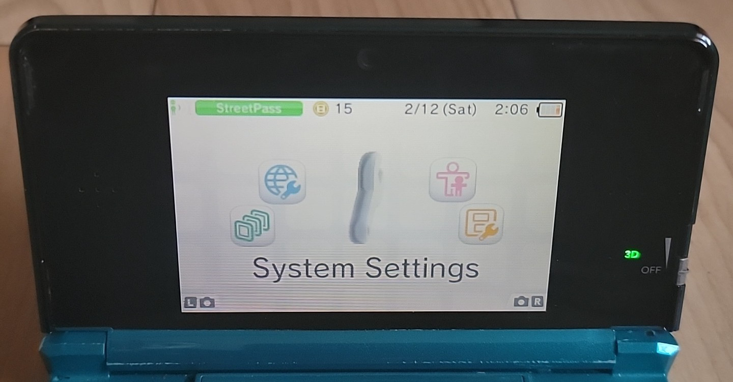 Nintendo 3DS CTR-001 Aqua Blue Handheld Game Console ONLY & Stylus TESTED READ