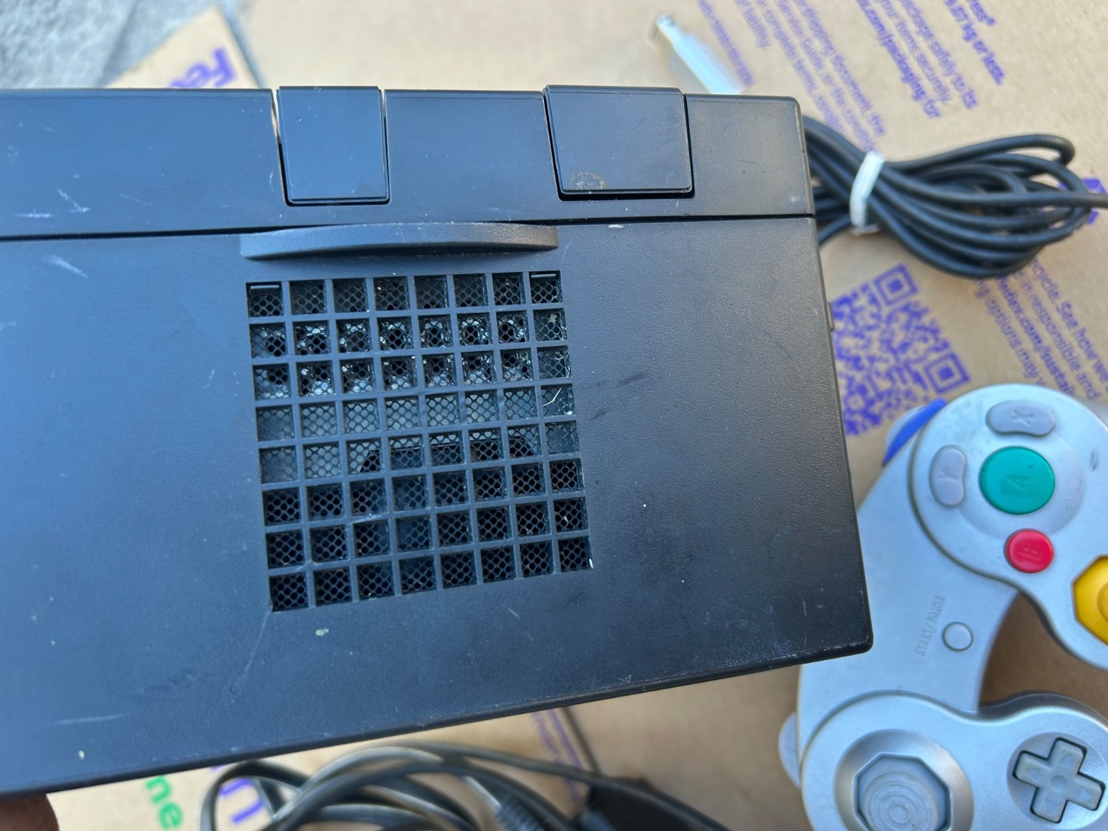 Nintendo GameCube #2 Console Bundle Tested Works OEM Controller Cables DOL-001