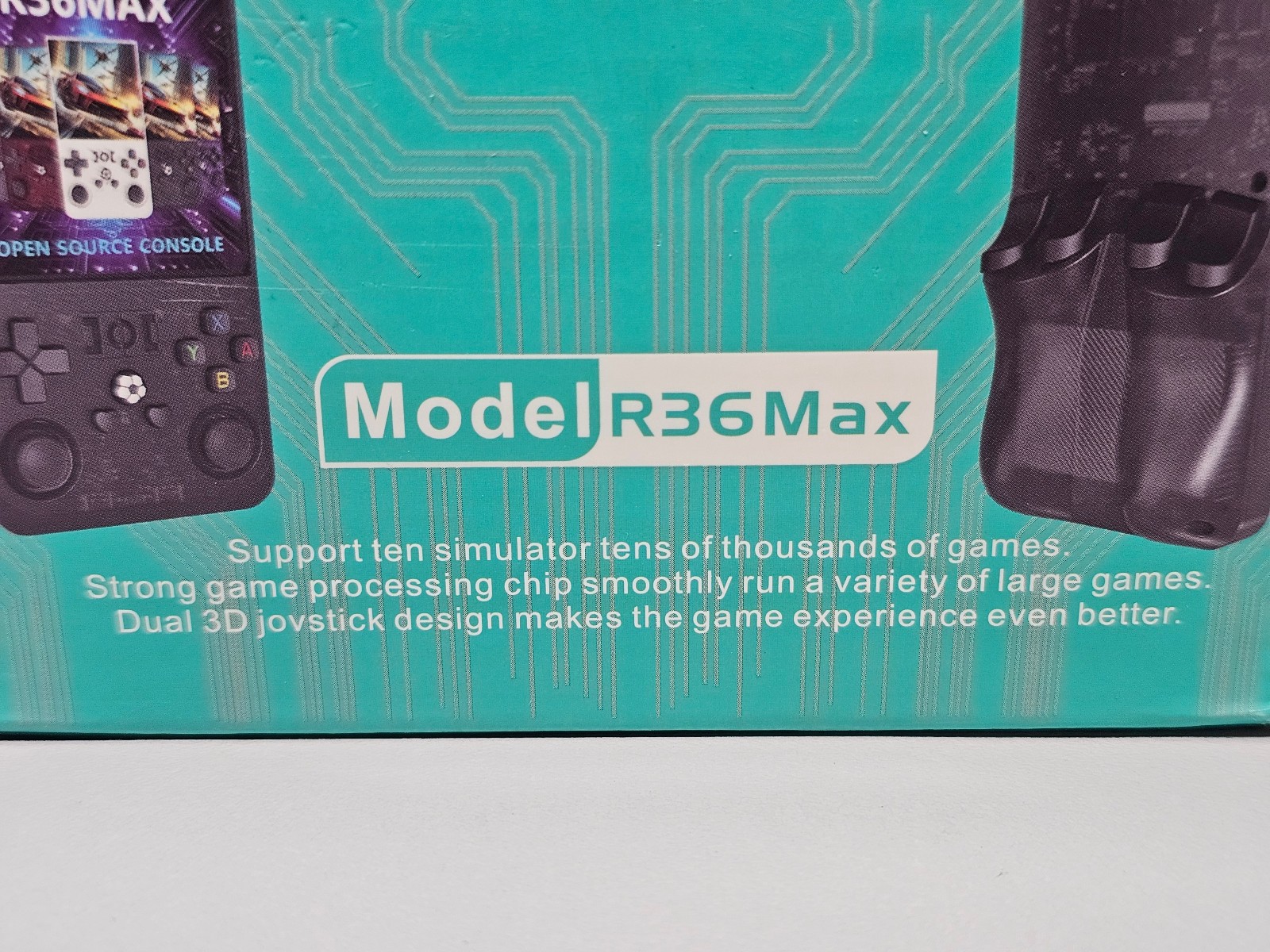 Open Source Hand Held Game Console R36Max – Transparent Blue – 4″ Screen – New!