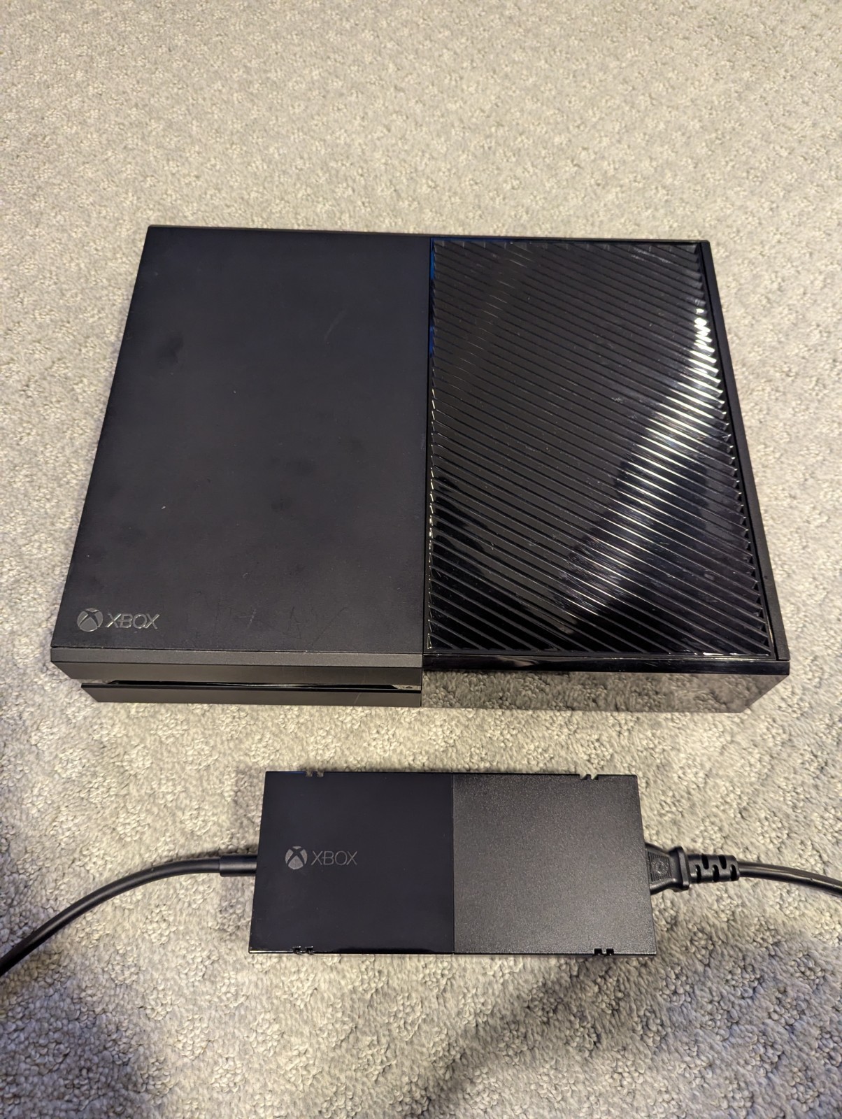 Microsoft Xbox One Black 500GB Console with Power Cord Tested (READ DESCRIPTION)
