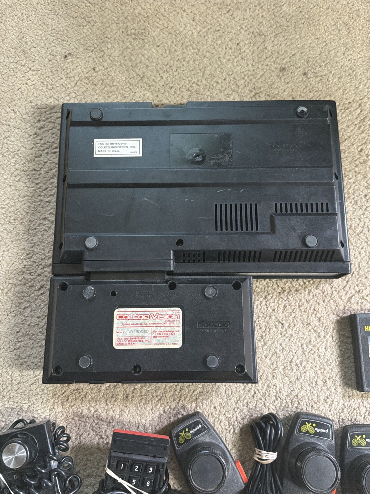 Colecovision Console And Controls •UNTESTED AS IS!!• READ DESCRIPTION!!