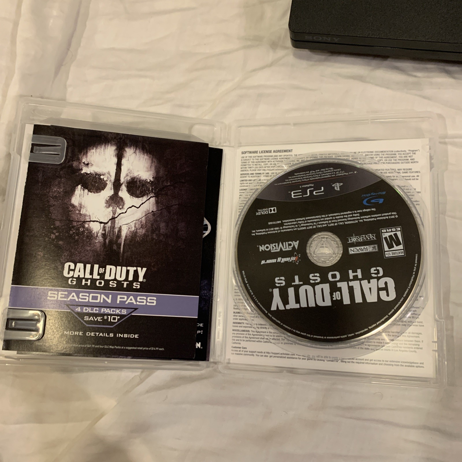 Sony PlayStation 3 Slim PS3 250GB Console Controller Call Of Duty CECH-2001B