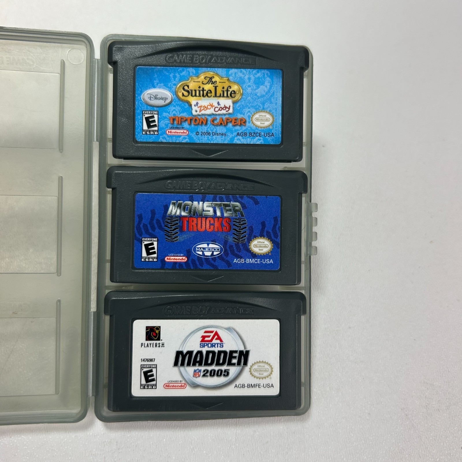 Game Boy Advance SP Bundle Blue GBA Charger Case + 11 Games Tested Works
