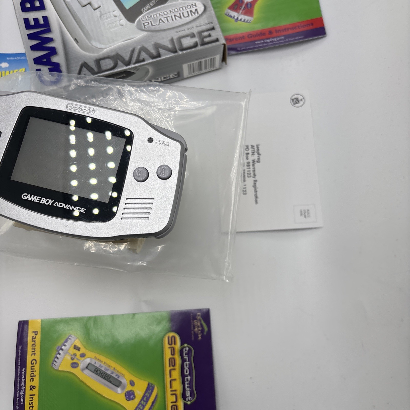 Nintendo Game Boy Advance GBA Console Limited Edition Platinum
